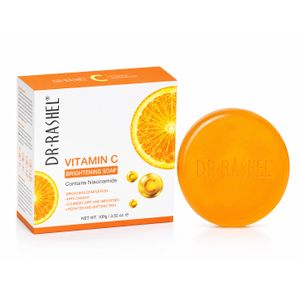 DR Rashel Vitamin C Soap 100g – Savon Nettoyant Éclat Visage & Corps – Nettoyage Profond – Hydratation & Teint Lumineux