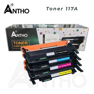 ANTHO Lot de toner compatible 117A - Ant - Noir - Bleu - Rouge - Jaune - W2070 - W2071 - W2072A - W2073A 