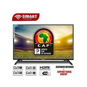 SMART TECHNOLOGY TV LED - 32 Pouces - Régulateur & Décodeur Intégrés - Noir - Garantie 12 Mois