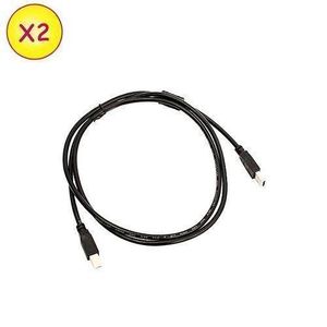TOPLINK Lot De 2 Câbles D'imprimante USB 2.0 -noir/bleu