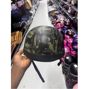 Casque Moto Demi-Jet Motif Camouflage