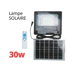 Leadder Autonome Projecteur Solaire 30w + Panneau Solaire + Télécommande