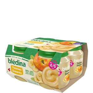 Petit pot pommes, framboises - dès 6 mois, Blédina (4 x 130 g