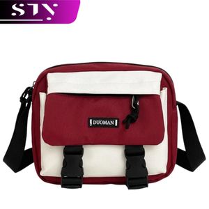 STY Sac en bandoulière pour enfants garçons & filles, sac à trois couches, sacs à la mode pour enfants, sac à contraste de couleur