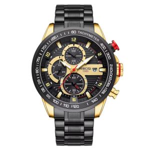 Nibosi Montre homme chic one fond coloré 