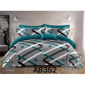 Ensembles de 2 draps de 3 places + 2 taies d'oreillers