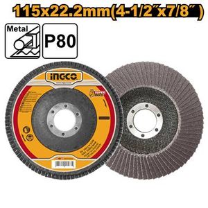 Ingco DISQUE DE LISSAGE EN FIBRE TAILLE 115mm*22mm,P80 FD11580