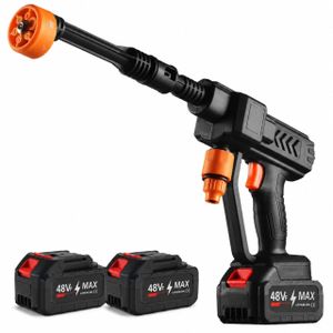 Pistolet A Eau Lavage De Voiture Portable(Haute Pression)-Avec 2 Batteries