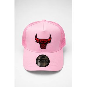 Casquette Trucker Bulls Rose Unisexe Style Streetwear