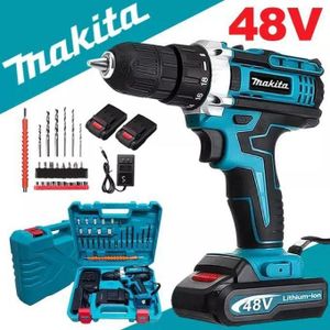 Perceuse Visseuse à Béton Sans Fil 48v Avec Une Malette D' Outils NB