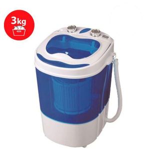 SMART TECHNOLOGY Mini Machine a laver STMLS-3K Semi-Automatique 3Kg- Lavage et Essorage- Bleu-Blanc-Garantie  12 Mois.