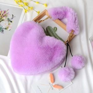 Sac à Main en Peluche pour Femme
