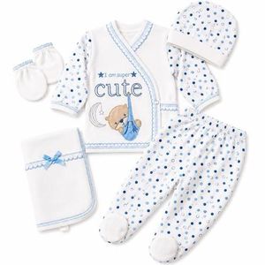 Kit de naissance bébé – 5 pièces Cute - Bleu Ciel