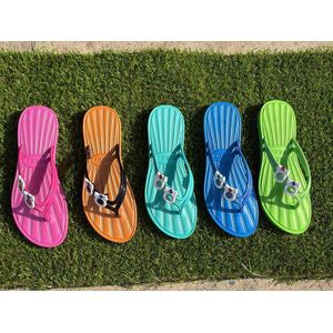 Mode Lot de Tapette pour femme ,MIDEA LUXE JEWELED HEART-EMBELLISHED COMFORT SLIDE – PACK X5 (33-40)