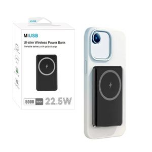 mini power bank sans fil pour iphone -noir