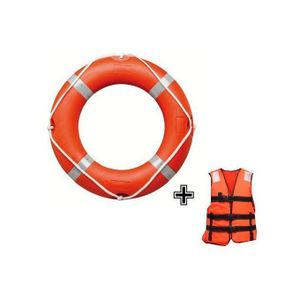 Bouée De Sauvetage 4,3 Kg + Gilet De Sauvetage 100N