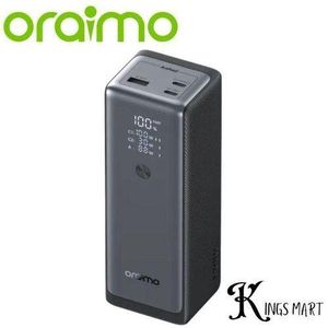 Oraimo  POWER- BANK-Jet 130W- 27600 MAH Batterie Externe - Charge Rapide 130W- Affichage Numérique Intelligent