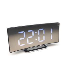 Horloge Numérique Miroir Multifonction – Affichage LED avec Alarme