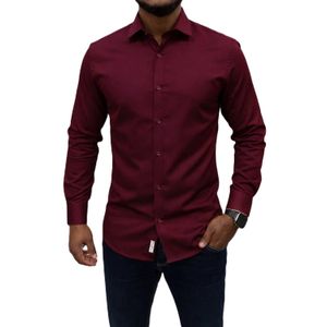 Chemise De Bureau Classique A Manches Longues Pour Homme