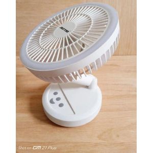 Ventilateur de table rechargeable  Pliable avec  Lampe LED  
