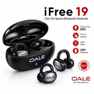 Article OALE iFree 19 – Écouteurs Bluetooth Sport à Crochet avec Boîtier de Charge et Réduction de Bruit ENC