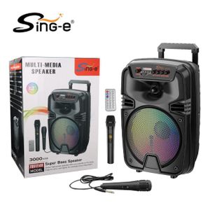 SinG-e Haut-parleur portable 12 pouces – 3000 mAh avec microphone et télécommande