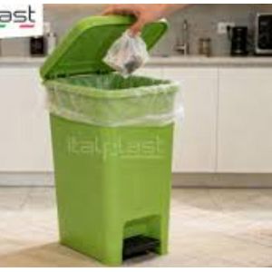 Poubelles bac à pédale 25lt vert 