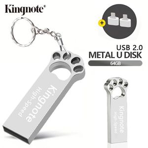 Kingnote High-Speed USB Flash Drives 64GB Flash Disks Memory USB Disk Data Storage With Android and Type-C OTG Adapter Two are given for free