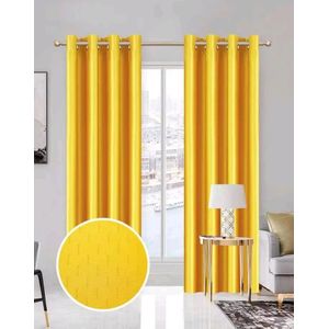 Rideau Occultant Élégant - Jaune Vif - 1m50 x 2m70 - Décoration Intérieure