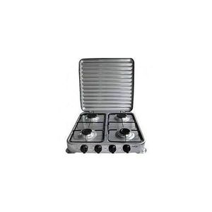 Cuisinière De Table 4 Feux Avec Couvercle .