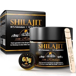 SHILAJIT Pure résine 60G  riche En Acide Fulvique, Acide Humique