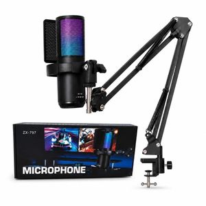 KIT MICROPHONE USB RGB ZX-797