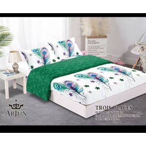 1 draps de 3 places + 1 housse + 2 taies