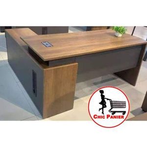 Bureau importé moderne en forme de L  1m 20 longueur Bureau avec Retour