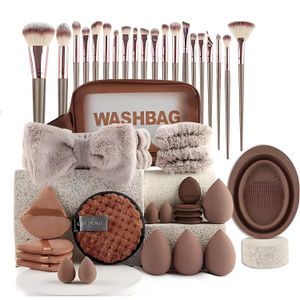 SIKITUT Kit d'outils de Brosse de Maquillage Professionnelle de 42Pcs Collection Complète avec sac Cosmétique