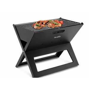 Barbecue Portable à Charbon 17” Decakila – Grill Pliable pour Camping & Jardin