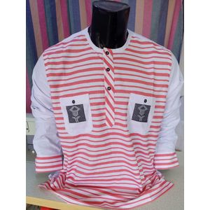 Chemise Homme Manches Longues Tissu Lin à Rayures