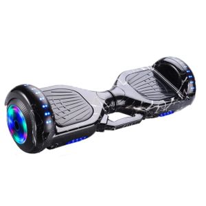 Hoverboard-mp3 Music Bluetooth lumineux 6.5 Pouces + Kit De Protection Genouillères Coudières