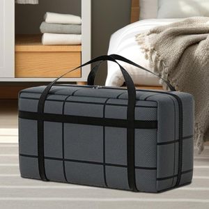 Sac de déménagement et de rangement extra-large et imperméable – Organiseur de bagages renforcé (avec poches latérales) – Fabriqué en tissu non tissé durable