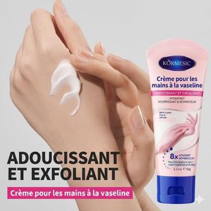KORMESIC Crème Hydratante pour les Mains à la Vaseline 