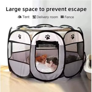 Tente pliable et portable pour chat, maison pour chat, tente de voyage pliable et portable pour animaux de compagnie, clôtures pour chats et chiens
