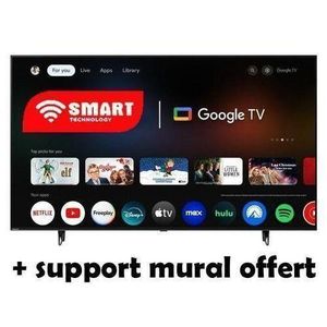 TV LED - 50 Pouces - Wi-Fi - FHD TV - Android TV - Youtube - 12 Mois De Garantie + support offert