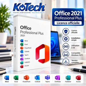 Microsoft Office  Professional  2021 Plus, Licence Officielle Windows 10/11