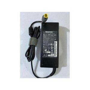 Lenovo Chargeur Compatible PC 20V - 3.25A BOUT JAUNE + Câble De Raccordement Tripolaire