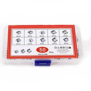 50pcs interfaces micro USB,Connecteur pour station de charge USB