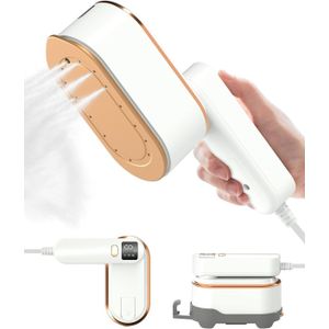TodyJeyHo Mini fer à vapeur, 1200W, taille portable à main, 3 niveaux de vapeur, vapeur horizontale et verticale, repassage à sec, chauffe en 10s pour la maison et les affaires