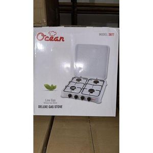 Cuisinière De Table 4 Feux Avec Couvercle En Inox