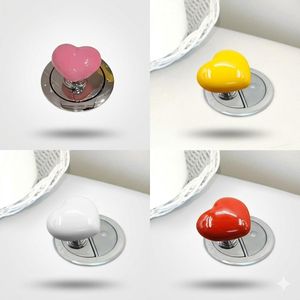 Lot de 4 Presseur De Toilettes En Forme De Cœur