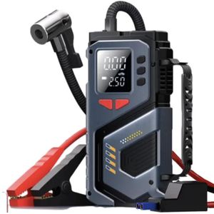 General Compresseur d'air portable haute puissance 6000 mAh, démarreur d'urgence 150 PSI, gonfleur de pneus de voiture, avec fonction de booster de batterie.