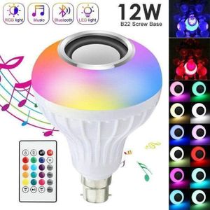 Ampoule Musicale Bluetooth, Haut-parleur Sans Fil à Changement De Couleur Avec Télécommande Pour Scène, Maison, Chambre, Fête